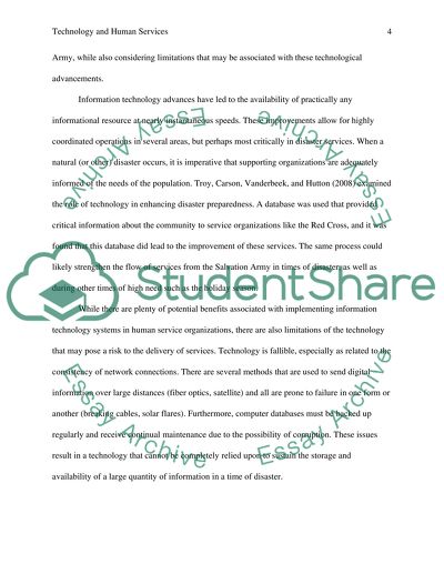 Technology in Human Services Organizations