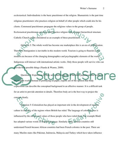 The Impact on the Formation of Cultural Values