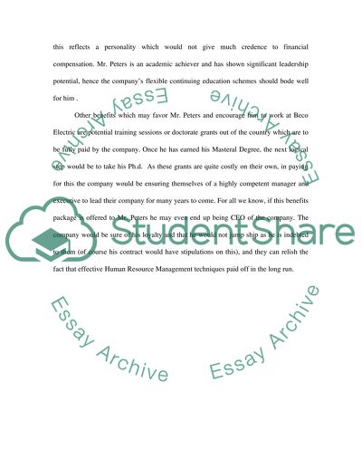 Human Resource Management High School Case Study