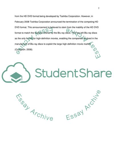 Competition in the DVD Format