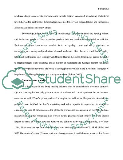 Pfizer Human Resource Analysis