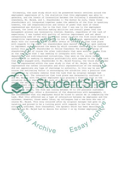 Organizational Behavior - Abdullatif Alissa Auto