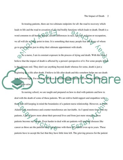 Health Care and Death