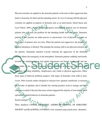 Working With People With Dementia