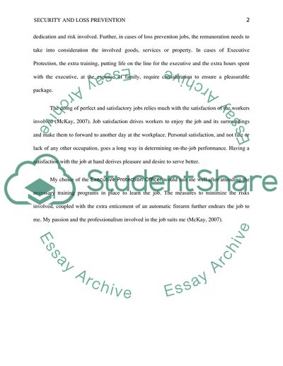 Security and Loss Prevention