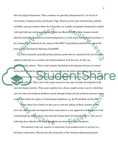 Multinational Corporations in Third World Countries