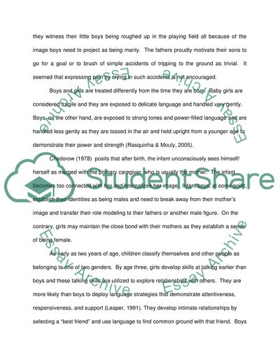 Segregating Gender Roles and Traditional Gender Roles