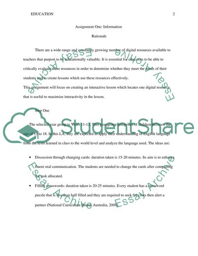 Creating an Interactive Lesson