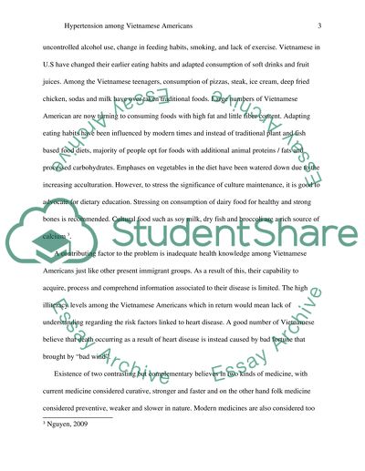 Hypertension among Vietnamese Americans