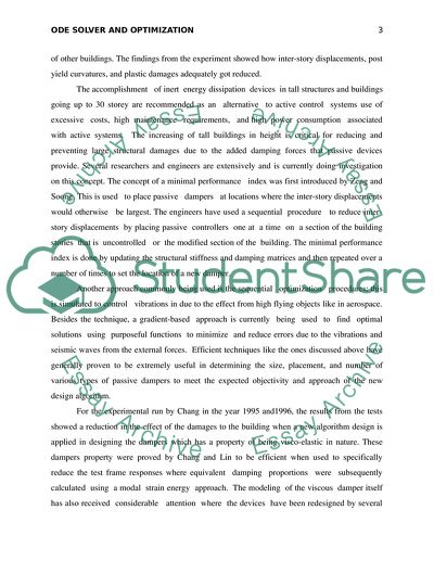 ODE Solver and Optimization