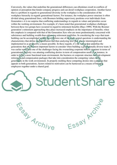 Team Building within a Generational Diverse Team