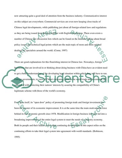 Motorola Inc and Its Stand in the China