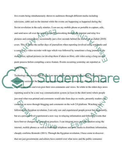 Reflections on Styles and Context of News Reporting