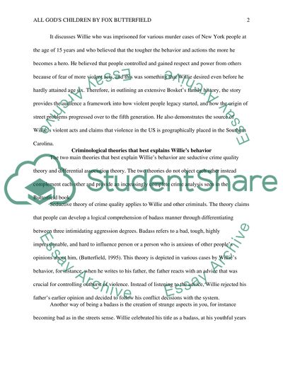 All Gods Children by Fox Butterfield