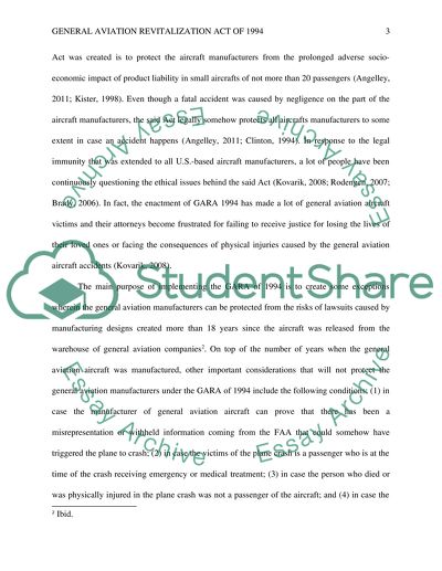 General Aviation Revitalization Act of 1994