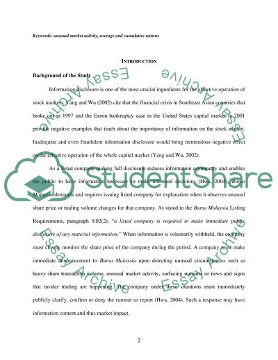 Malaysian stock market