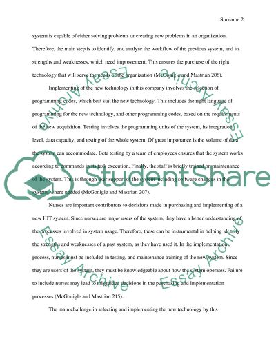 Successful Implementation of Electronic Health Information Technology