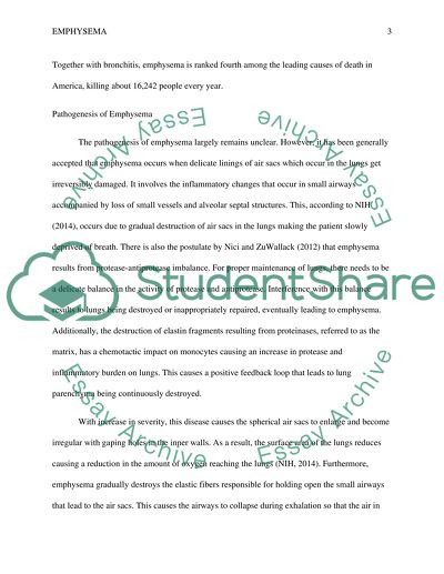 Emphysema as a Major Form of Chronic Obstructive Pulmonary Disease