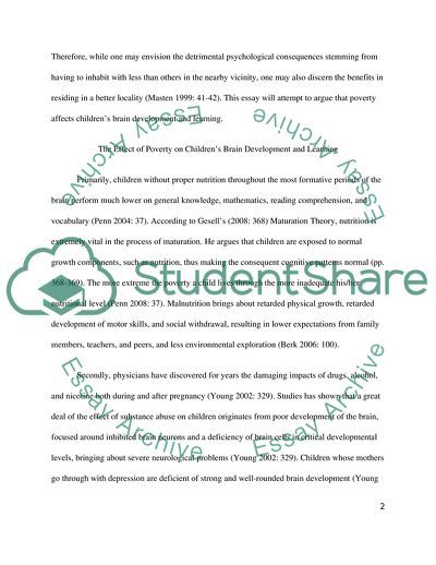 Low-income Childrens Brain Development and Learning