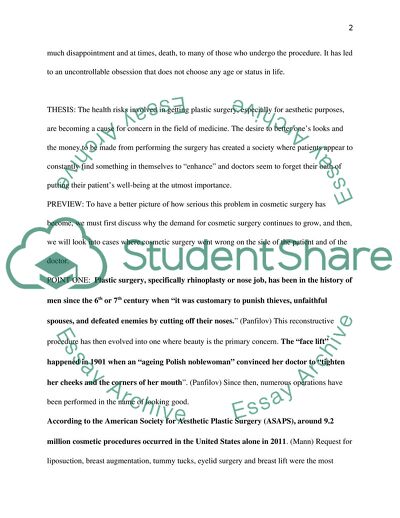 The Plastic Surgeries