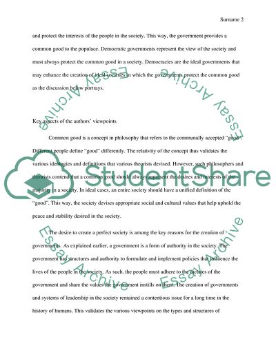 John Lockes Idea of Democratic Government