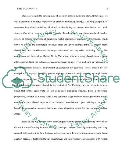 Phil Company II - Strategies, Tools, and Techniques for Marketing Success