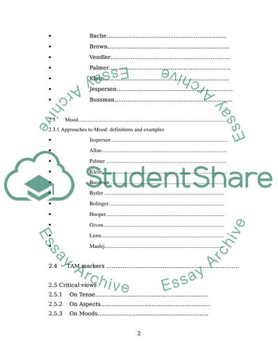 Traditional and Modern Theories of TAM proof reading