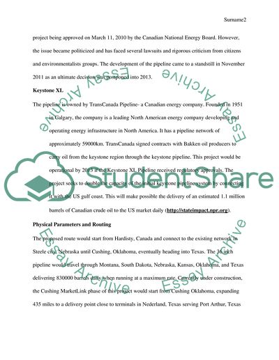 Proposed Keystone XL Pipeline from Canada to Gulf Coast