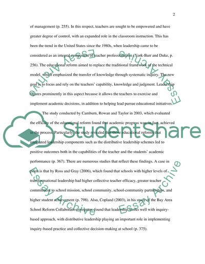 Leadership in Teaching