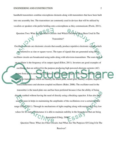 ENGINEERING AND CONSTRUCTION