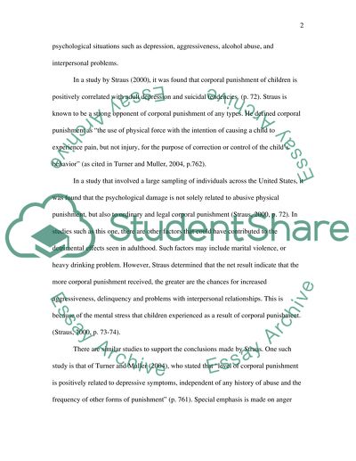 Effects of Punishment in Children