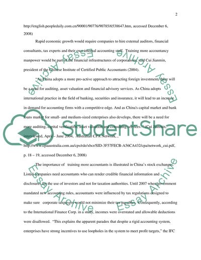 The Acute Shortage of Accountants in China