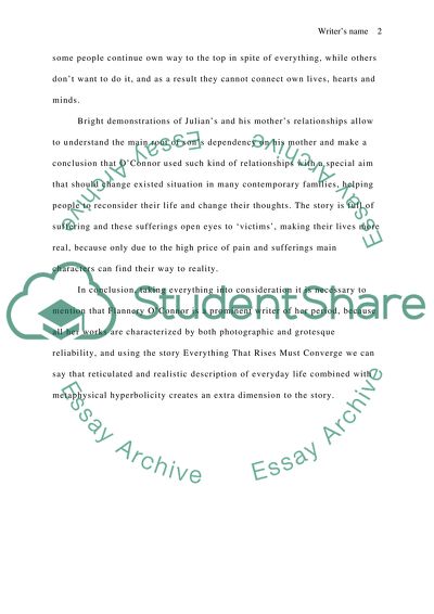 OConnor Everything THat Rises Must Converge