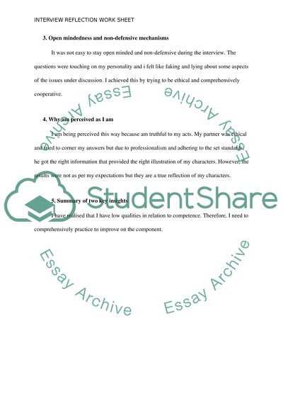 My Interpersonal Effectiveness