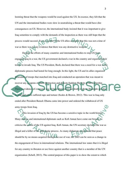 The US Invasion of Iraq