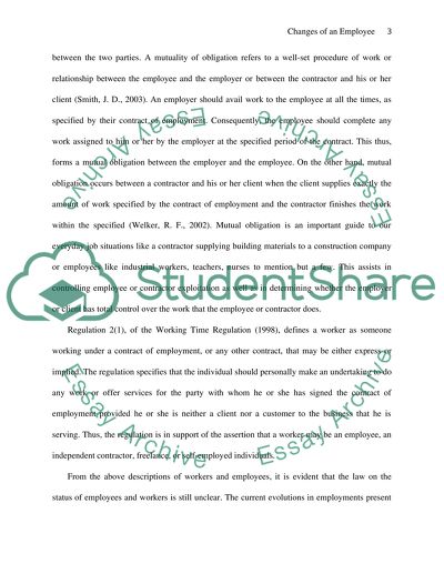 The Classification of a Worker in the United Kingdom