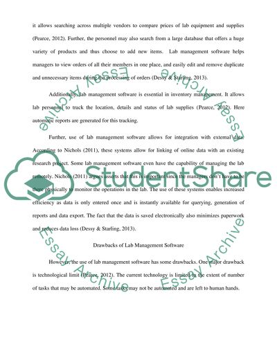 Lab Management Software