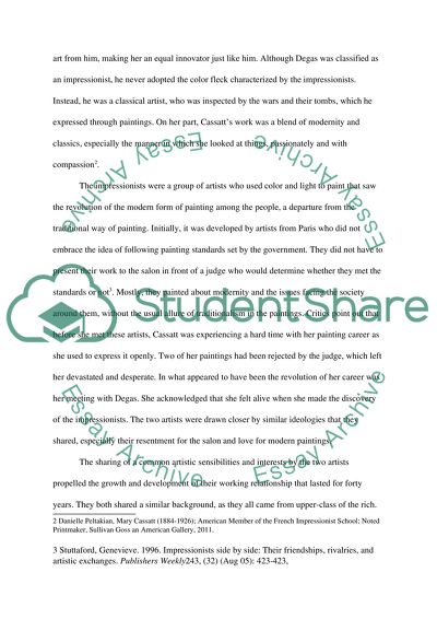 The Artistic Relationship between Edgar Degas and Mary Cassatt