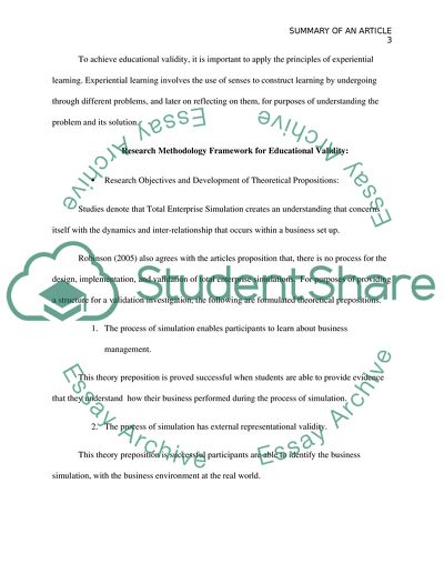 Review of an Academic Research Paper