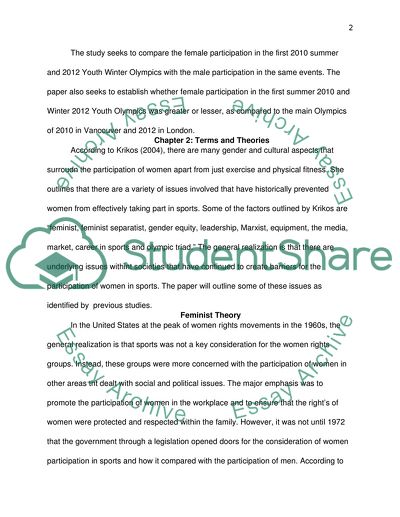 The Womens Participation in the Olympic Games