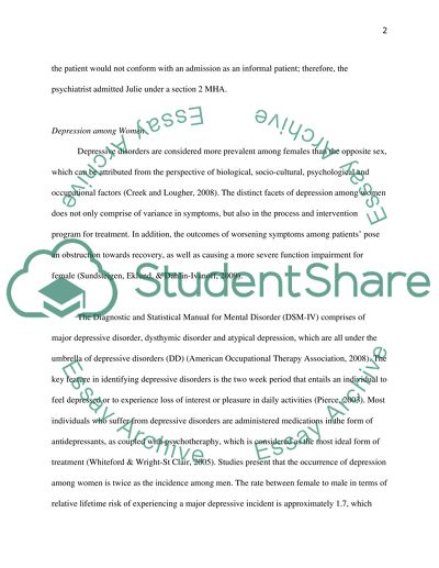 The Diagnostic and Statistical Manual for Mental Disorder