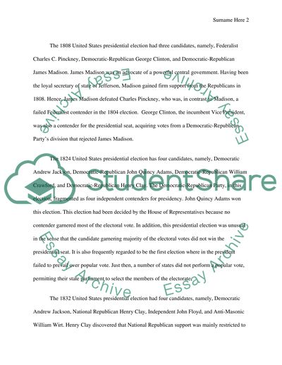 19th Century United States Presidential Elections