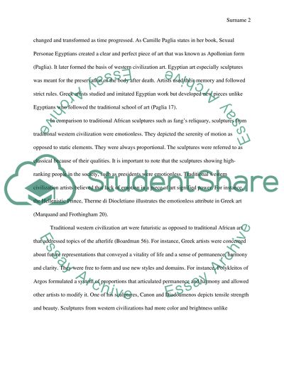 Western Versus Non-western art