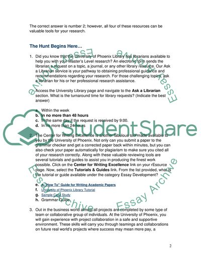 Scavenger Hunt Worksheet