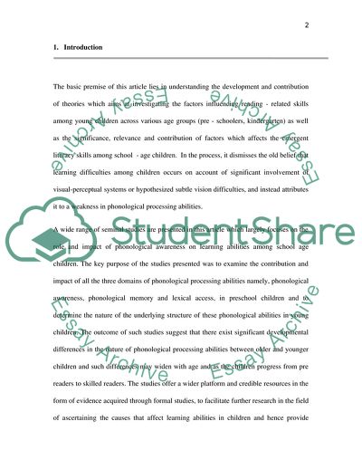 Language Development in Children