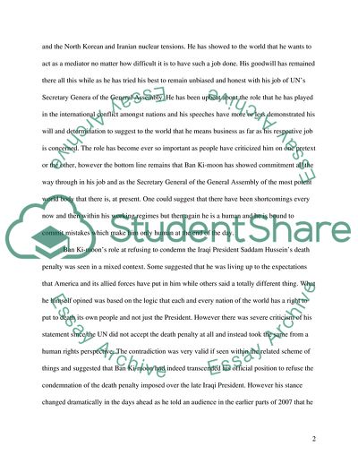 The Role of UN Secretary General