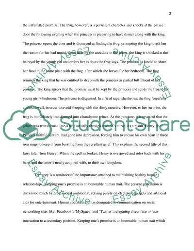 The Frog King or Iron Henry by Grimms