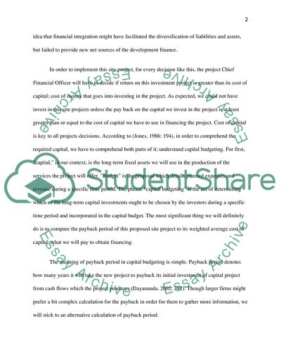 Financial Appraisal of New Residential Housing Development