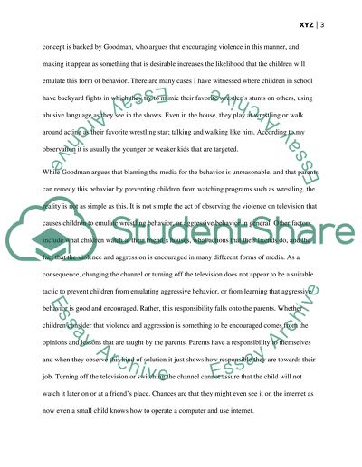 Changing the Channel - A Solution for Television Violence