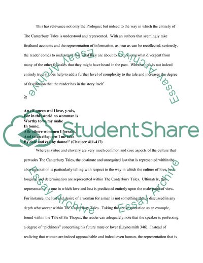 Chaucer and the Middle Ages: The Canterbury Tales